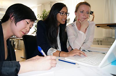 Kristina Kuur Sørensen, Lena Pradhan og Lise Lefevre Olsen driver virksomheden Studieriet.
