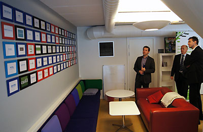 Alle virksomhederne kommer op på væggen i Studentervæksthus Aarhus. 