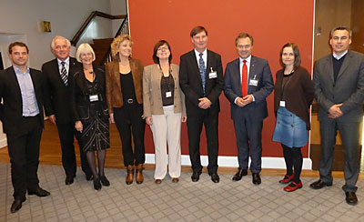 The eight Nordic education and research ministers with the Halldór Ásgrímsson, Secretary General for the Nordic Council of Ministers.