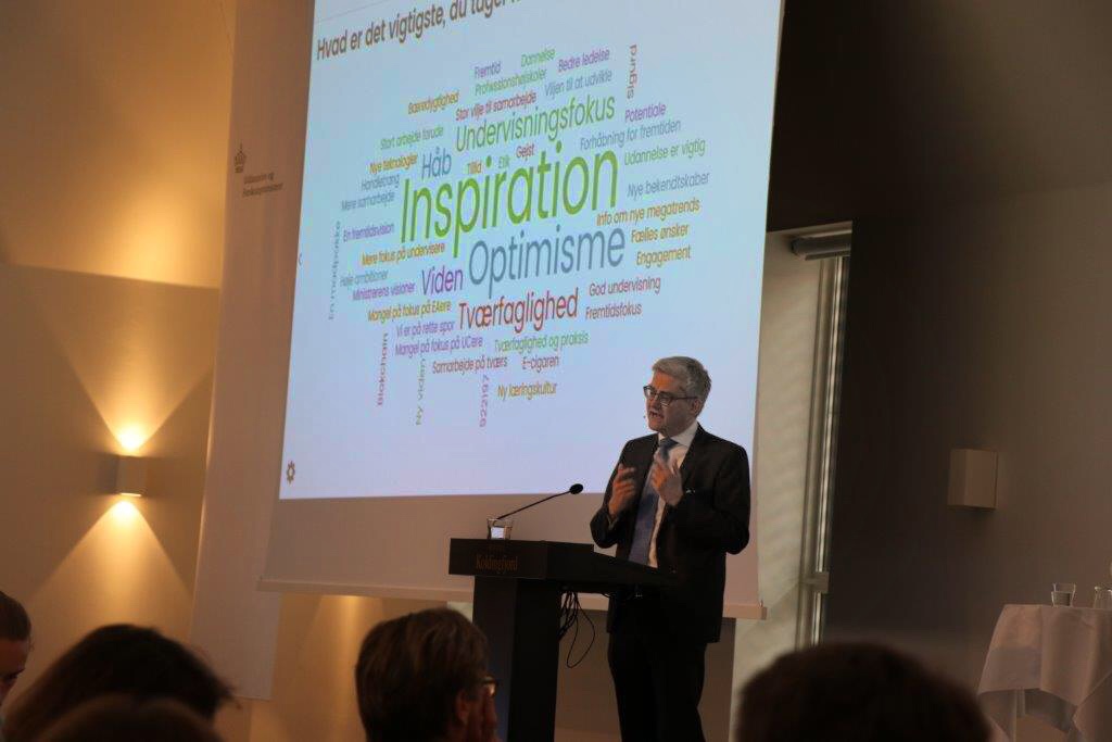 Uddannelses- og Forskningsminister Søren Pind holder den afsluttende tale