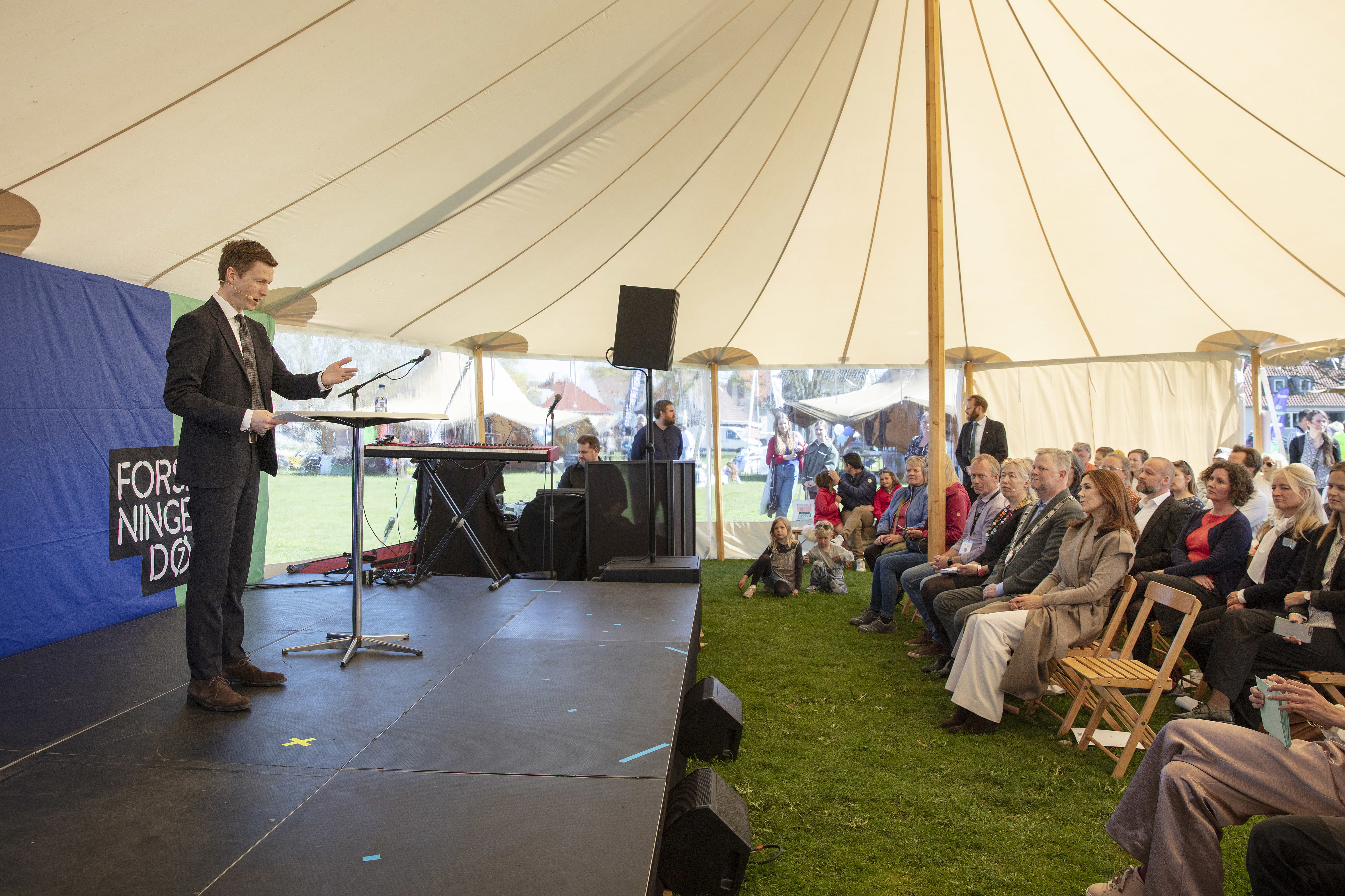 Jesper Petersen åbner Forskningens Døgn 2022 i Roskilde. Foto: Søren Kjeldgaard