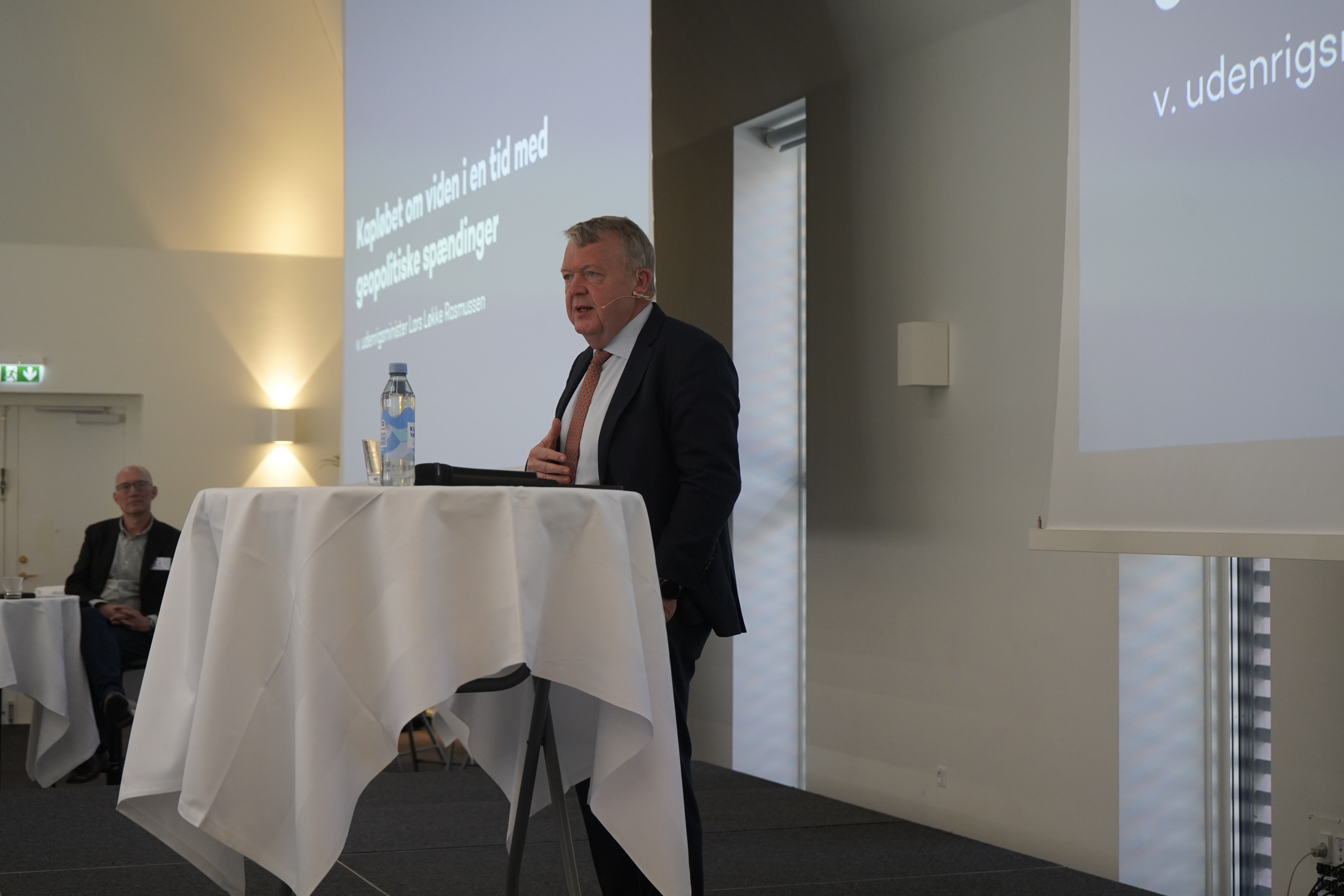 Lars Løkke Rasmussen, udenrigsminister, holder oplæg om kapløbet om viden i en tid med geopolitiske spændinger, set fra et udenrigspolitisk perspektiv