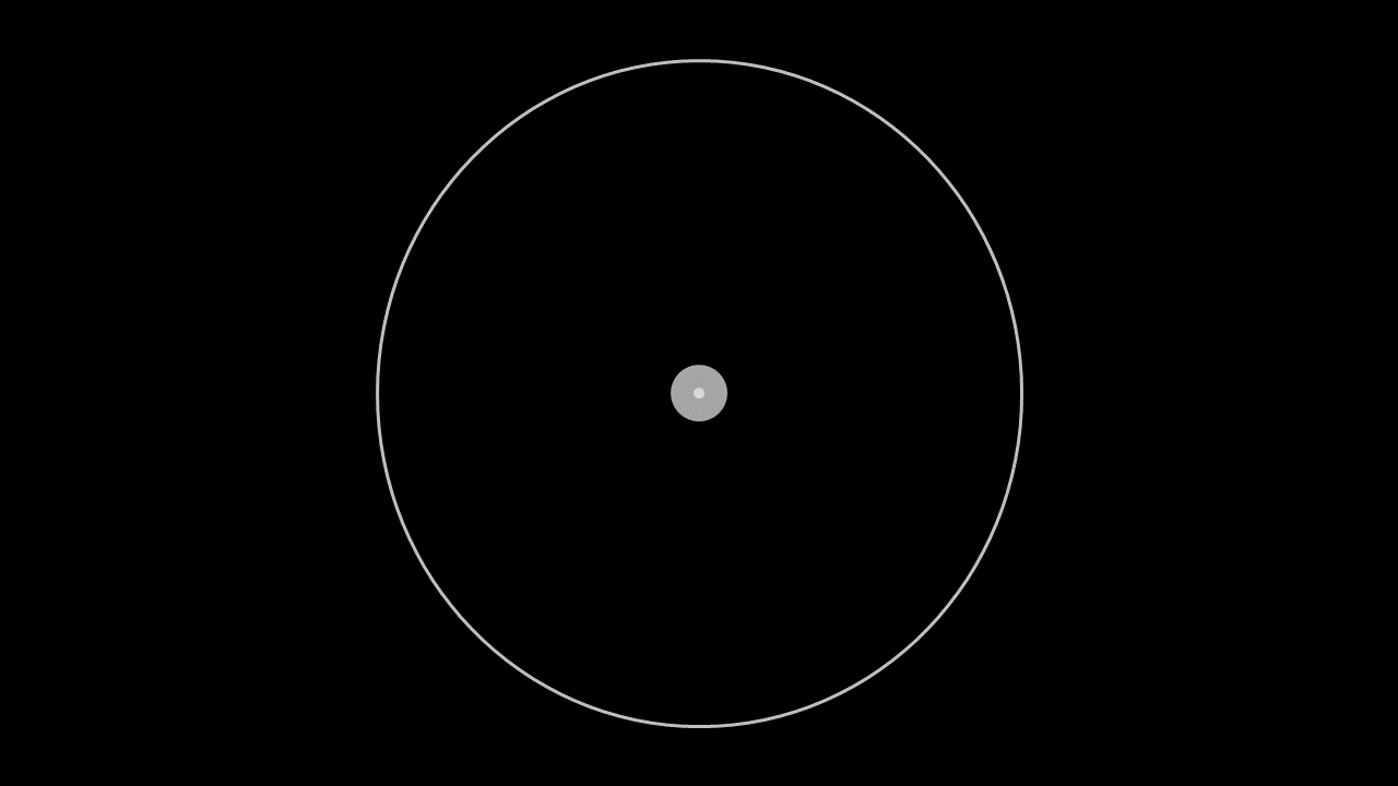 Slide 3: Cirkel med lidt større prik Slide 3: Cirkel med prik, der er omkranset af lidt større ring