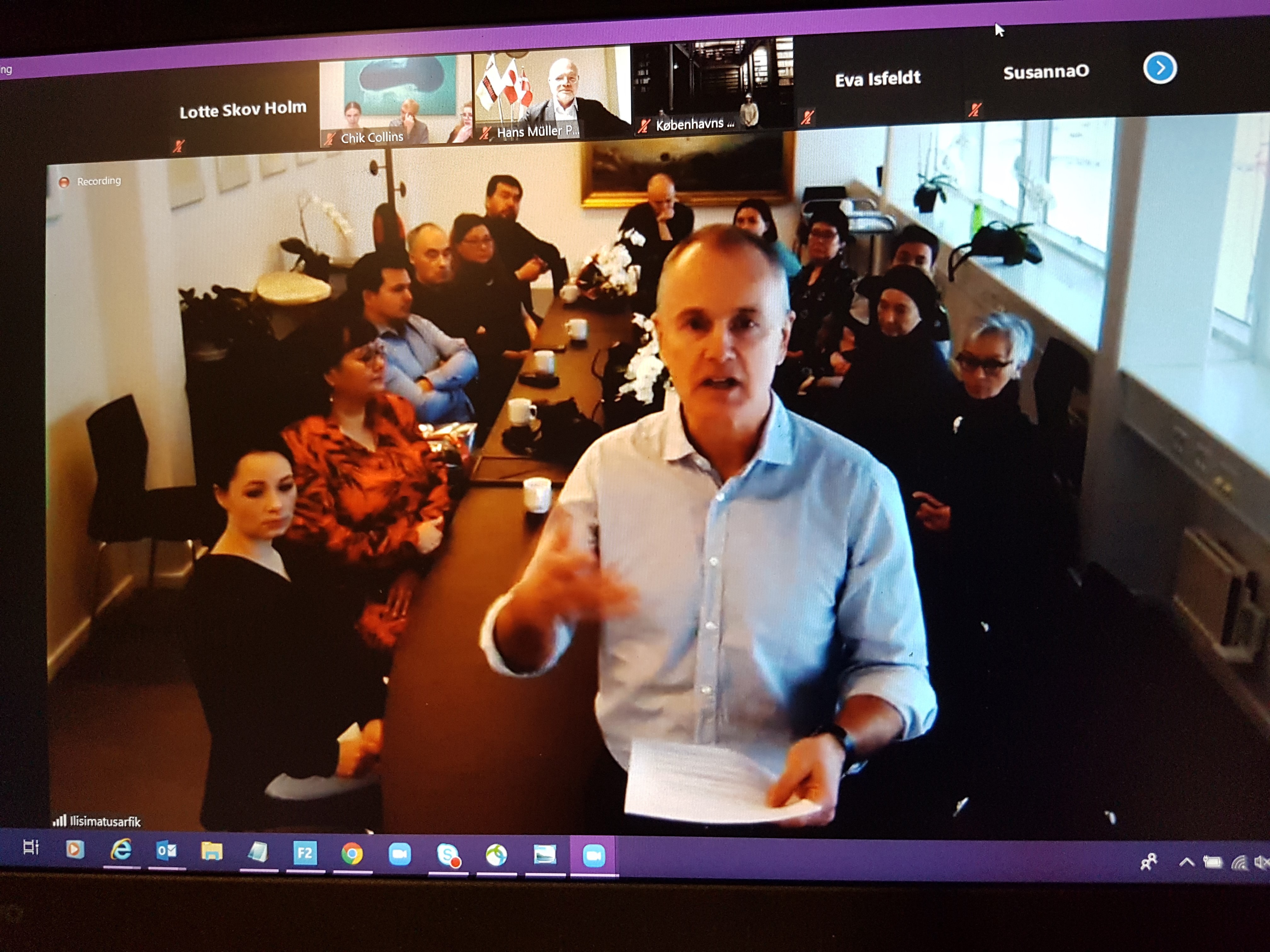 Moderator Martin Breum fra Grønlands Universitet