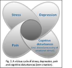 Cycle of stress, pain, depression